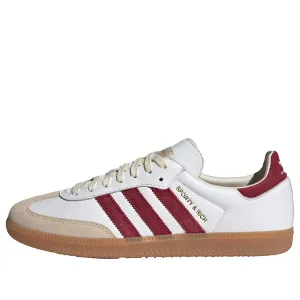 adidas originals x SPORTY & RICH Samba OG 'White Collegiate Burgundy' sneakers, white