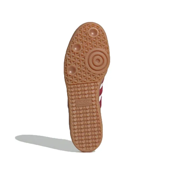adidas originals x SPORTY & RICH Samba OG 'White Collegiate Burgundy' sneakers, white