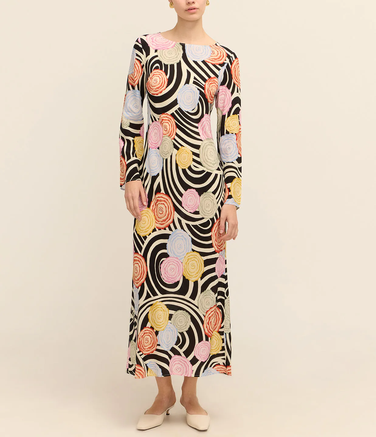 Alondra Long Sleeve Dress in Whirlpool Floral