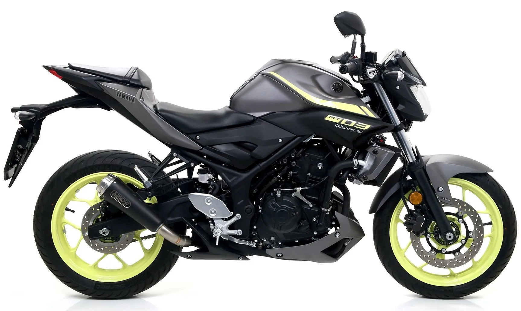Arrow  Pro-Race Exhaust, Nichrome Dark for Yamaha YZF-R3 /MT03 2017-2025 71831PRN