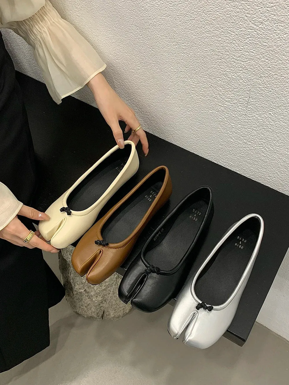 binfenxie  -  Clip Toe Women Loafers Black Beige Silver Brown Autumn Spring Dress Shoes Woman Low Flat Heeled 2024 New Arrivals Casual Ballet