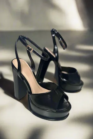 Black  Platform Heel