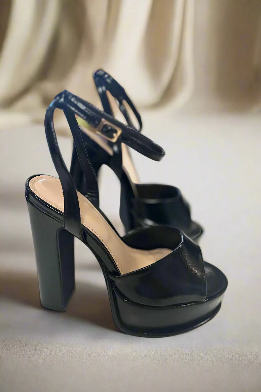 Black  Platform Heel