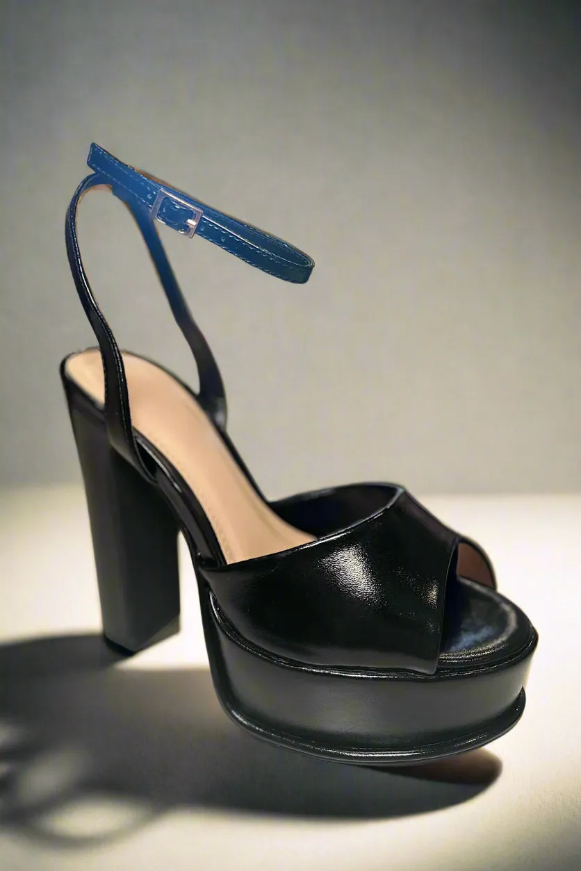 Black  Platform Heel