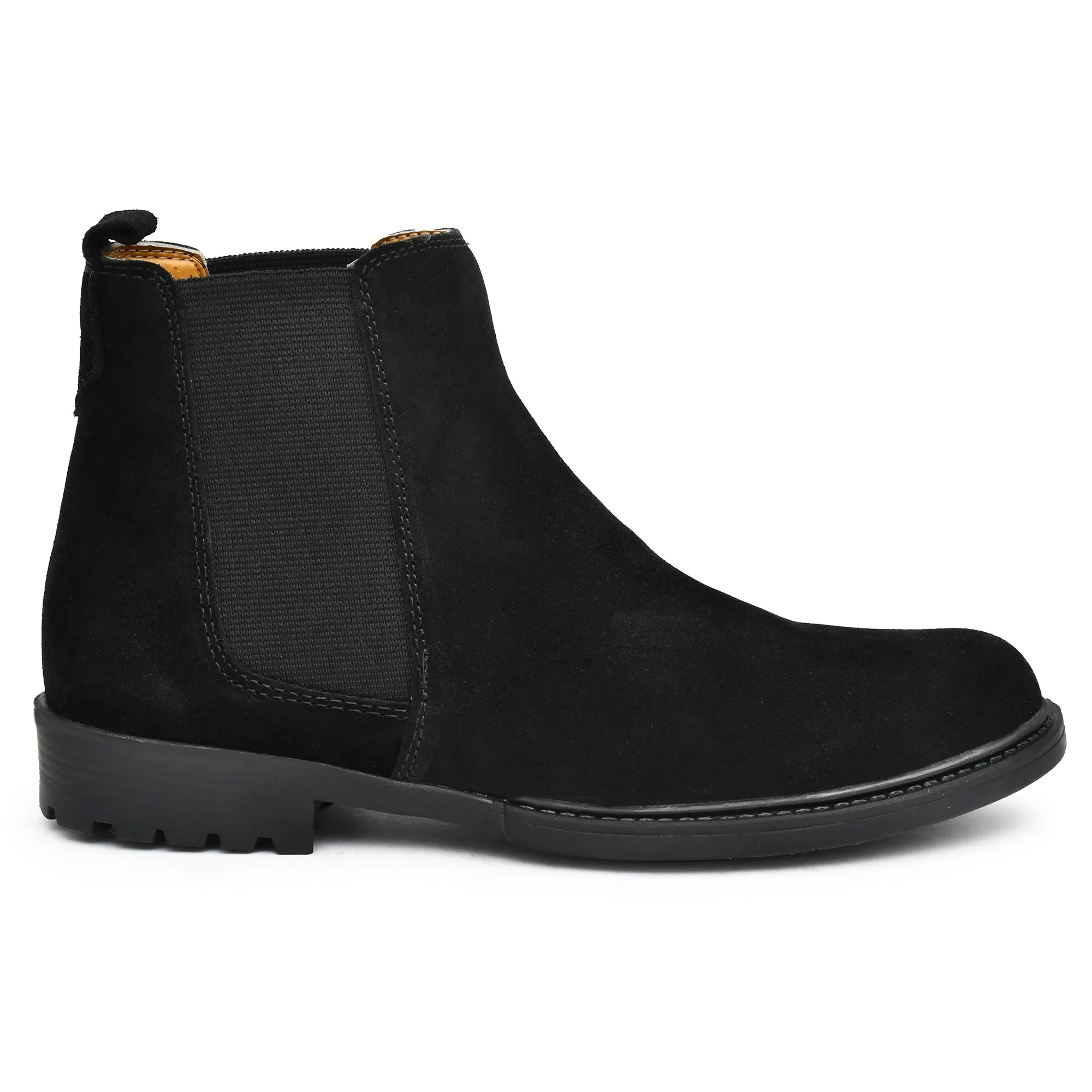 Black Sued Leather Boots