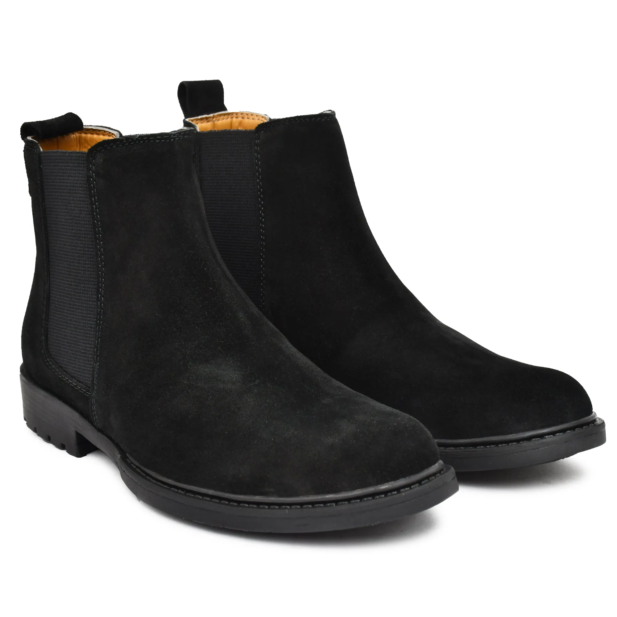 Black Sued Leather Boots