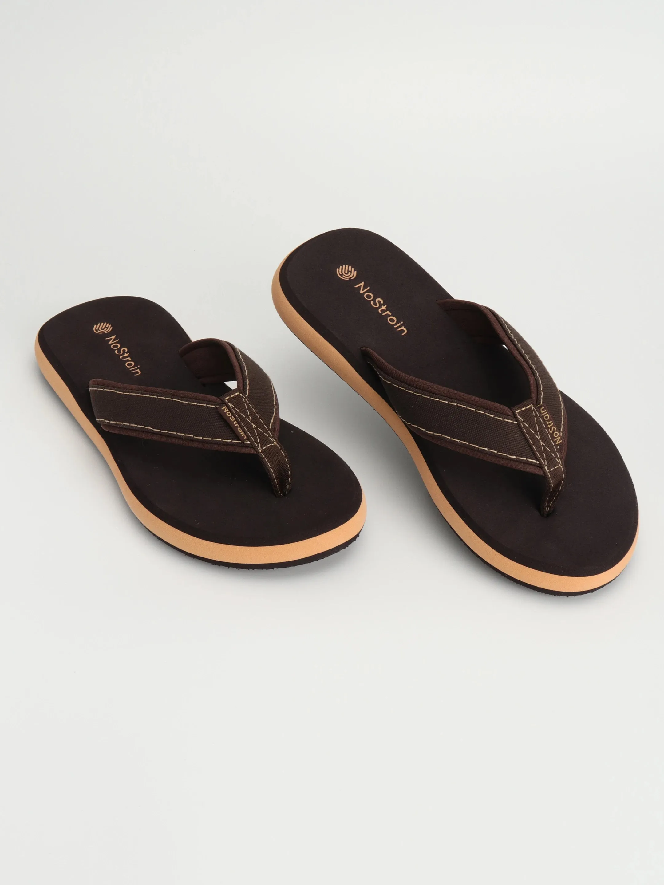 Canvas Angular Brown Slippers – Stylish Comfort for Everyday Wear For Women