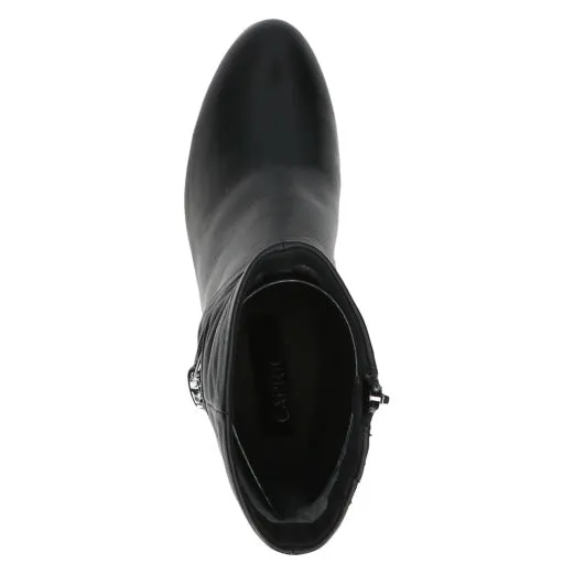 Caprice 25328-41 040 Ladies Black Leather Side Zip Ankle Boots