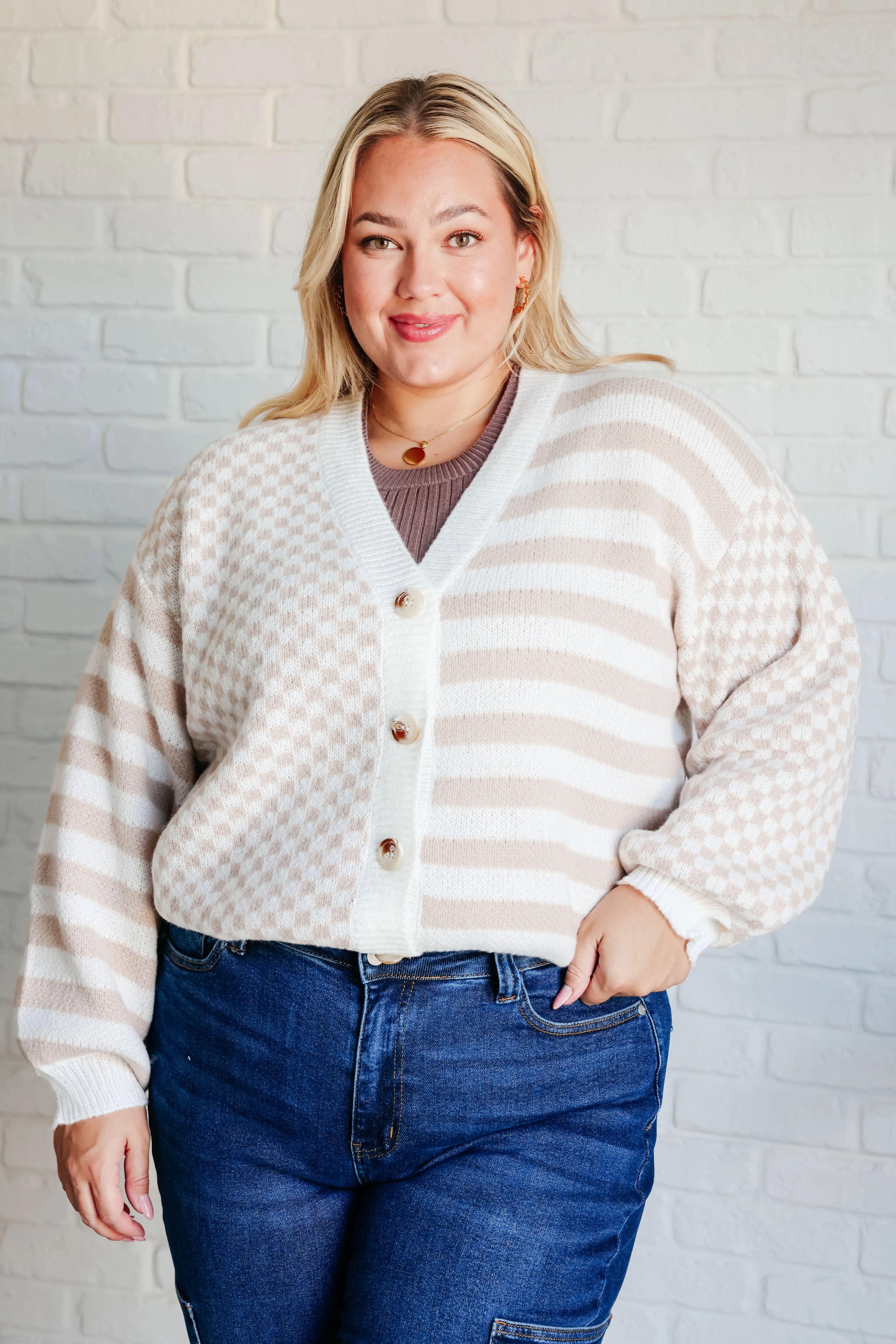 Check That Line Cardigan - 12/19/2024