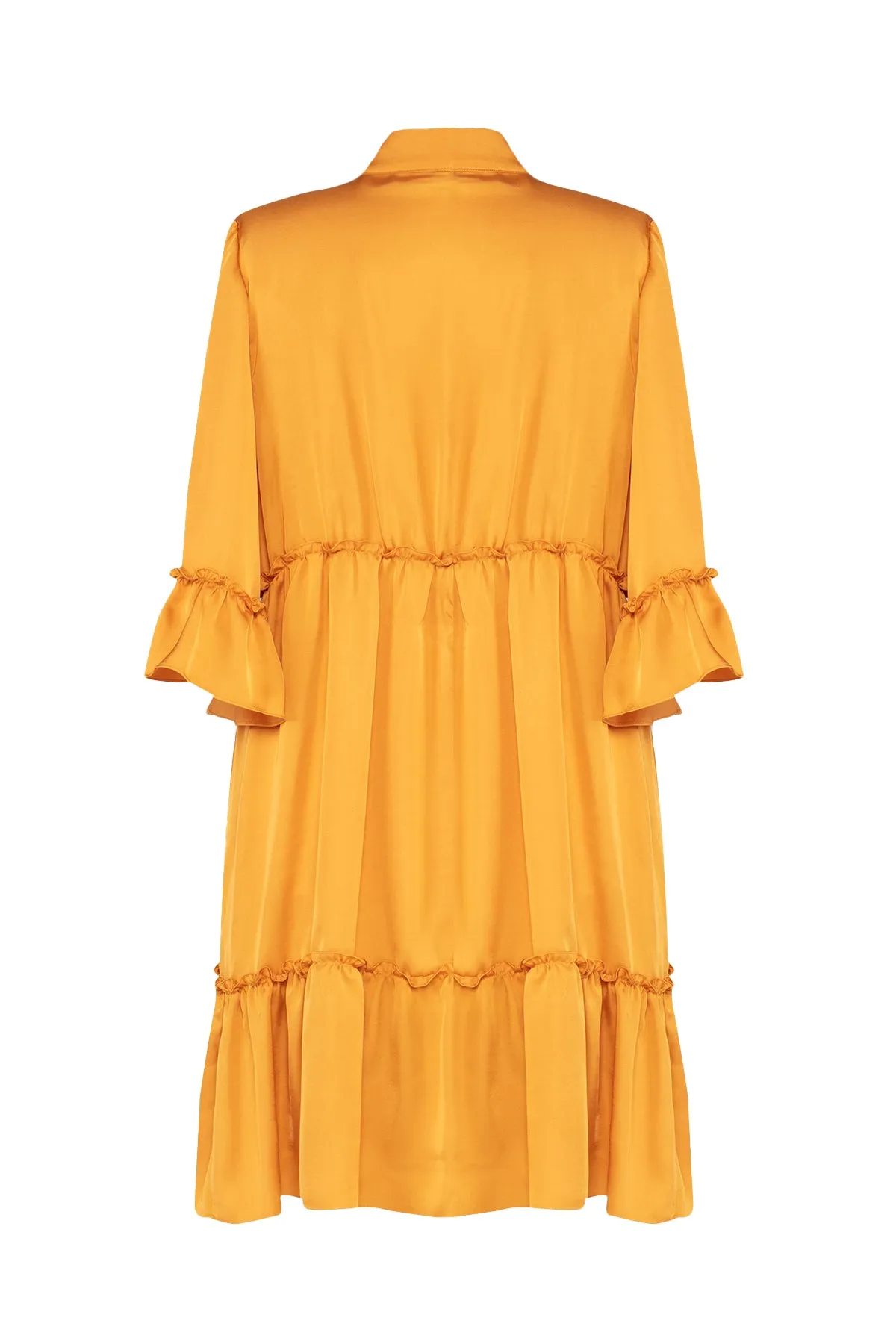 Cyrus3/4 Sleeve Mini Dress With Frill Detail