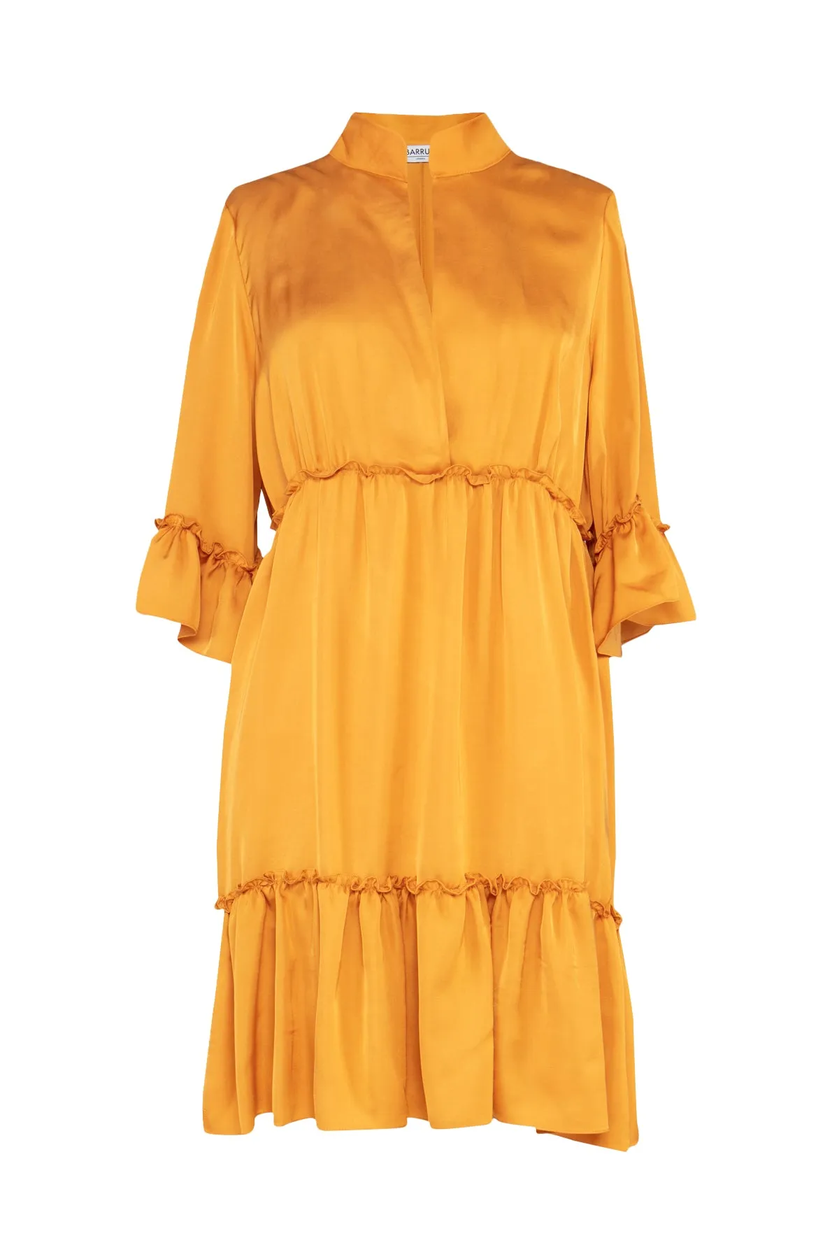 Cyrus3/4 Sleeve Mini Dress With Frill Detail