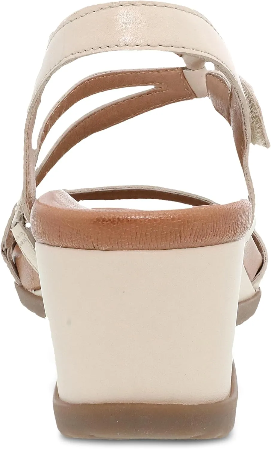 Dansko Addyson Wedge Sandal for Women  Cushioned, Contoured Footbed for All-Day Comfort and Support  Adjustable Hook & Loop Strap with Buckle Detail  Lightweight Rubber Outsole