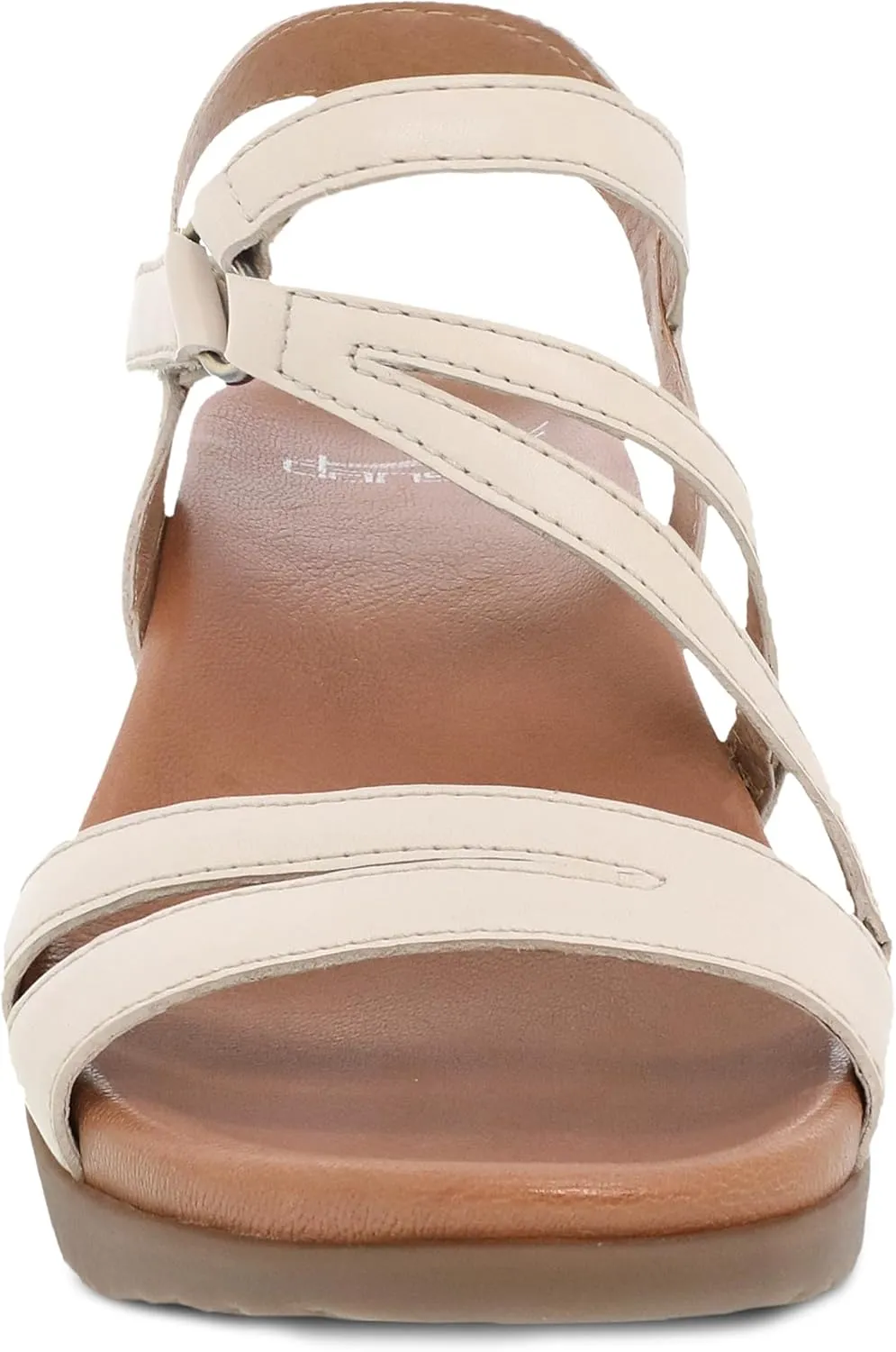 Dansko Addyson Wedge Sandal for Women  Cushioned, Contoured Footbed for All-Day Comfort and Support  Adjustable Hook & Loop Strap with Buckle Detail  Lightweight Rubber Outsole