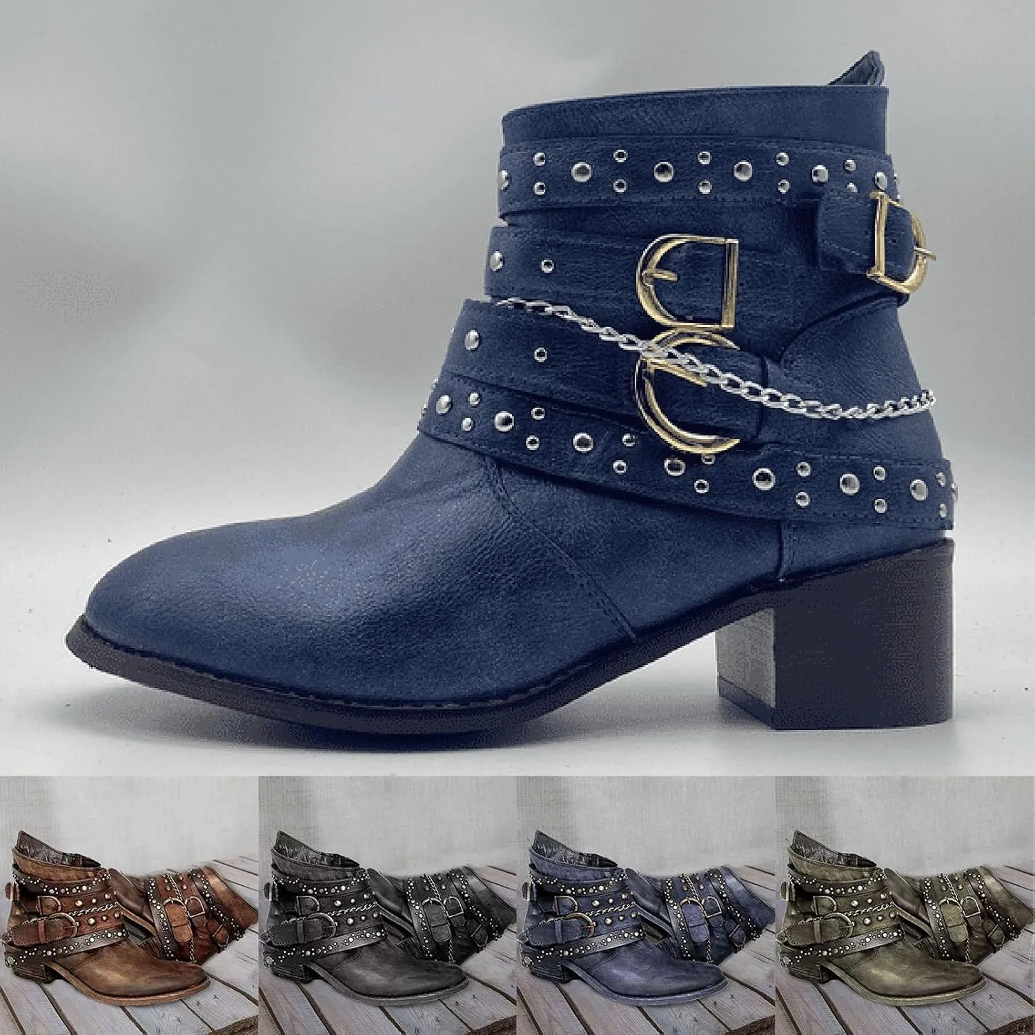 Fall Boots for Women 2024 Ankle Lace Up Booties Women Womens Western Booties Heeled Bootie for Women Dressy Non Slip Slip On Lug Sole Low Heel Chelsea Fashion