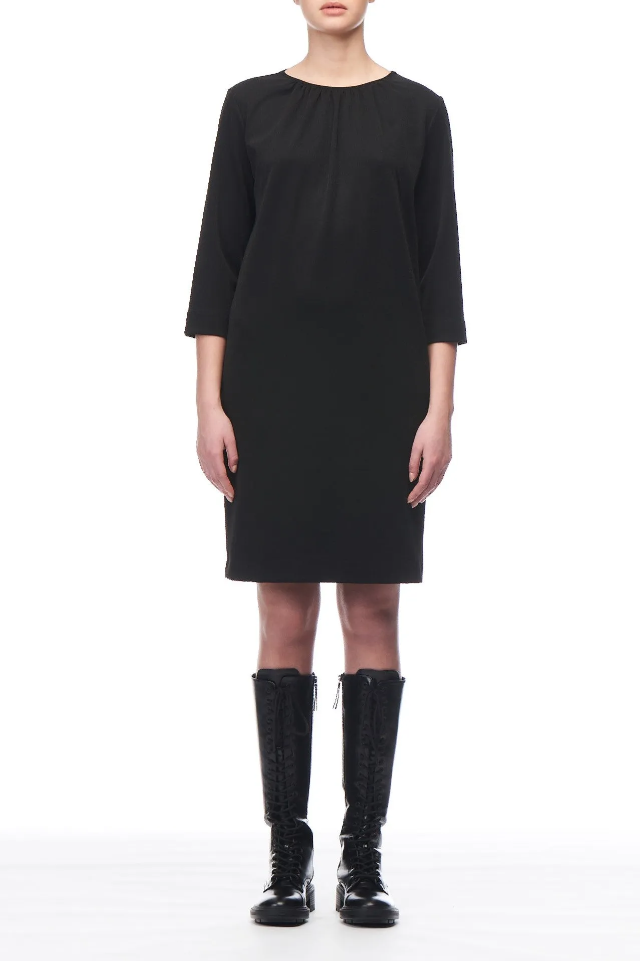 Fuzzi Woman Relaxed Fit 3/4 Sleeve Dress