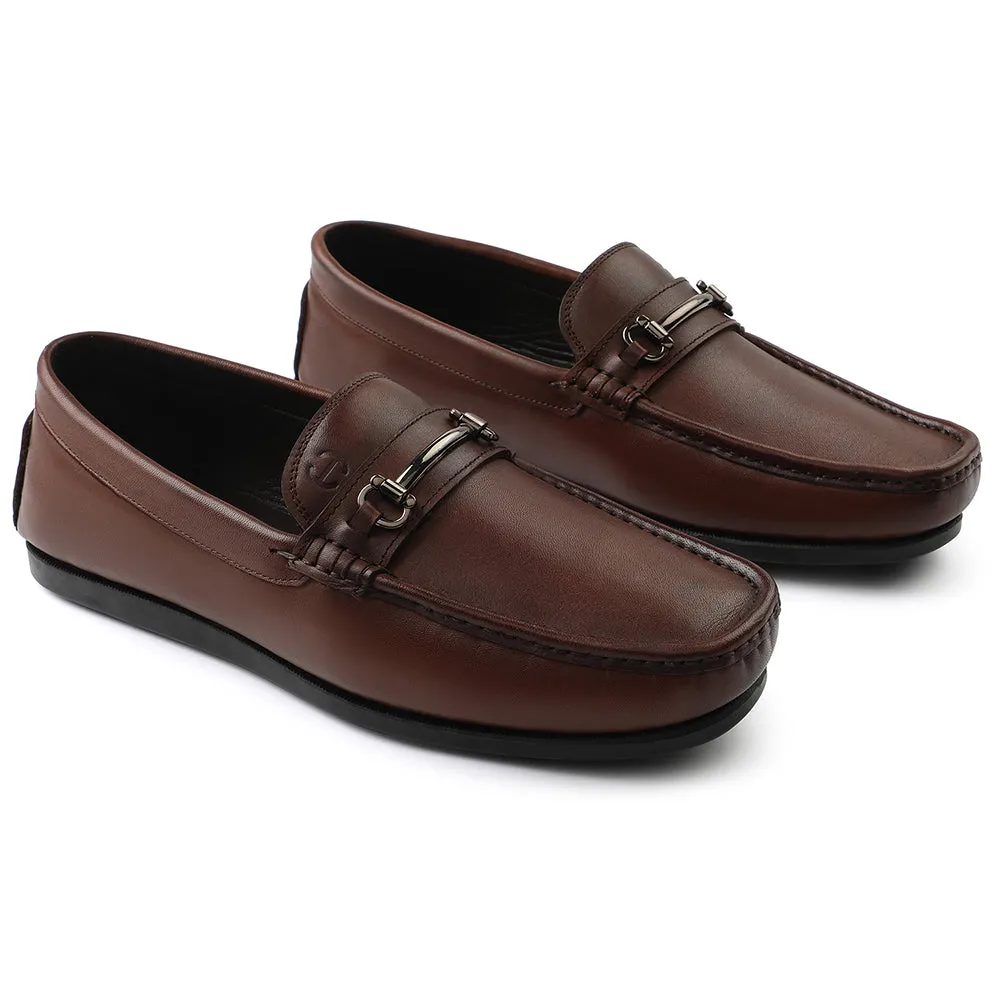 Healers Brown Casual Loafers For Men S201-01 By Liberty