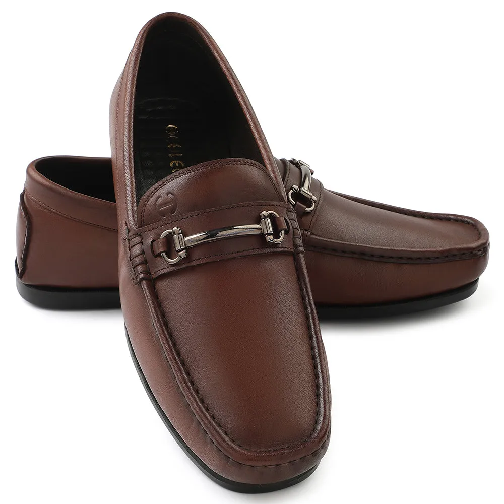 Healers Brown Casual Loafers For Men S201-01 By Liberty