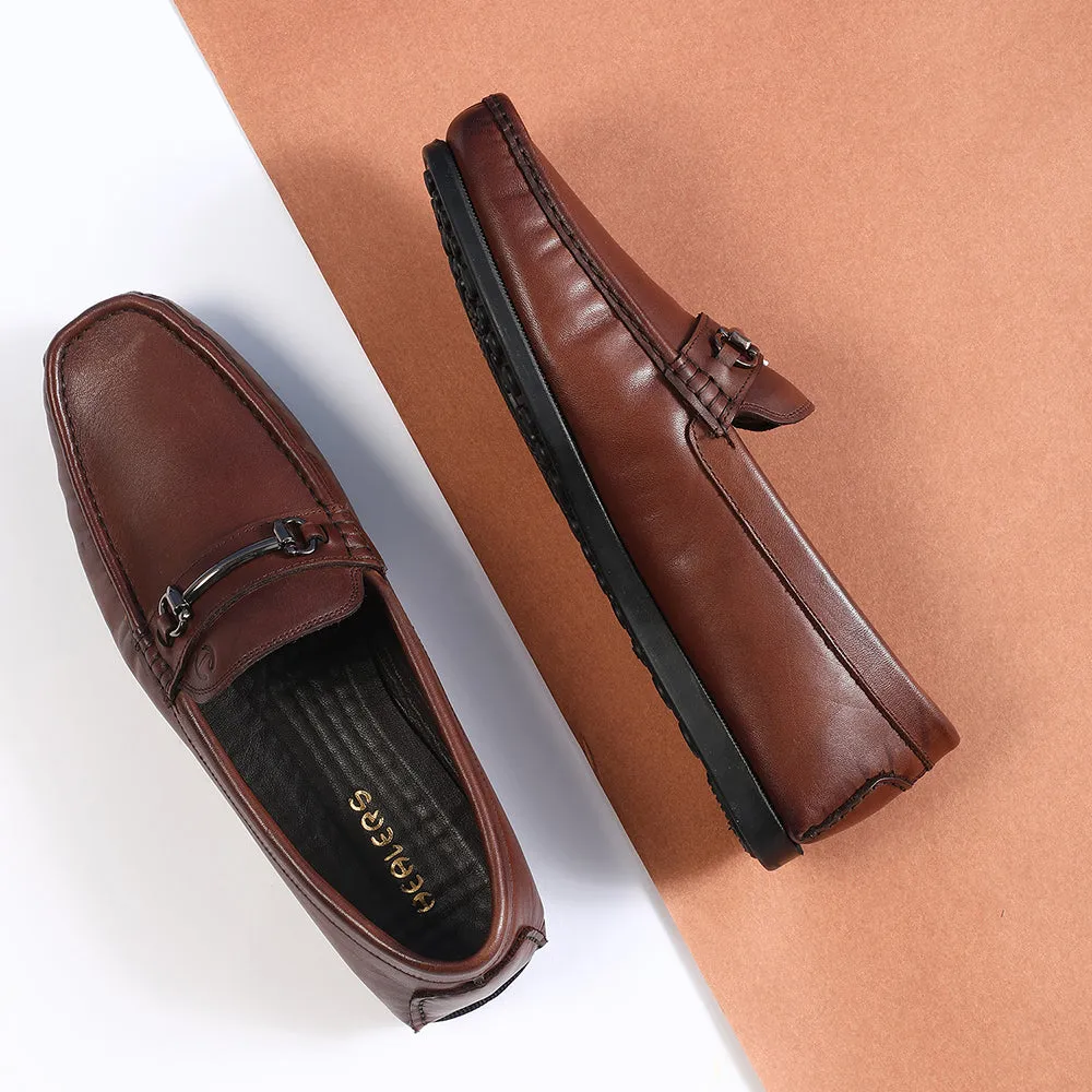 Healers Brown Casual Loafers For Men S201-01 By Liberty