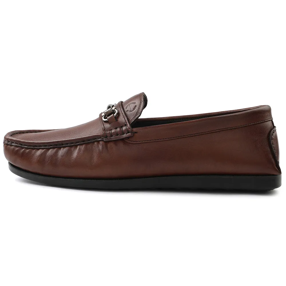 Healers Brown Casual Loafers For Men S201-01 By Liberty