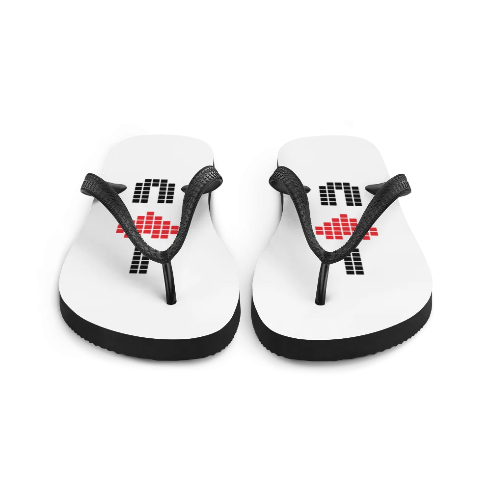 I Heart U Pixel Flip-Flops