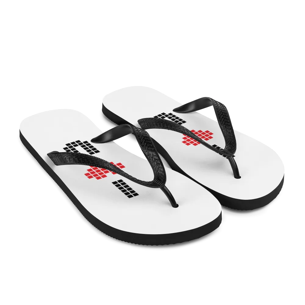 I Heart U Pixel Flip-Flops