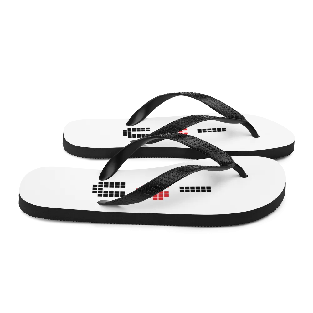 I Heart U Pixel Flip-Flops