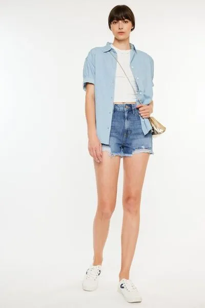 Kancan Raw Hem Shorts