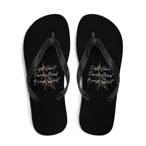 Kind Heart, Fierce Mind, Brave Spirit Flip-Flops