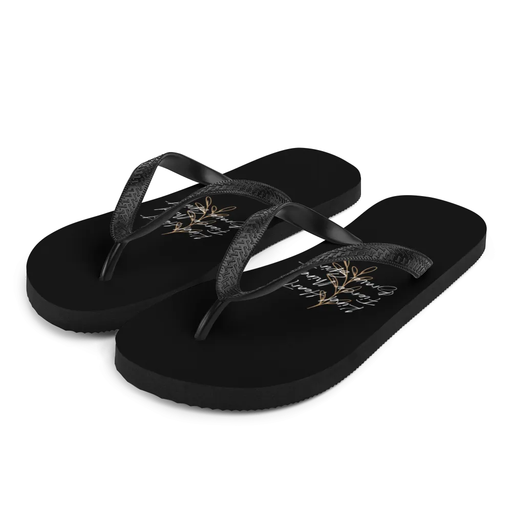 Kind Heart, Fierce Mind, Brave Spirit Flip-Flops