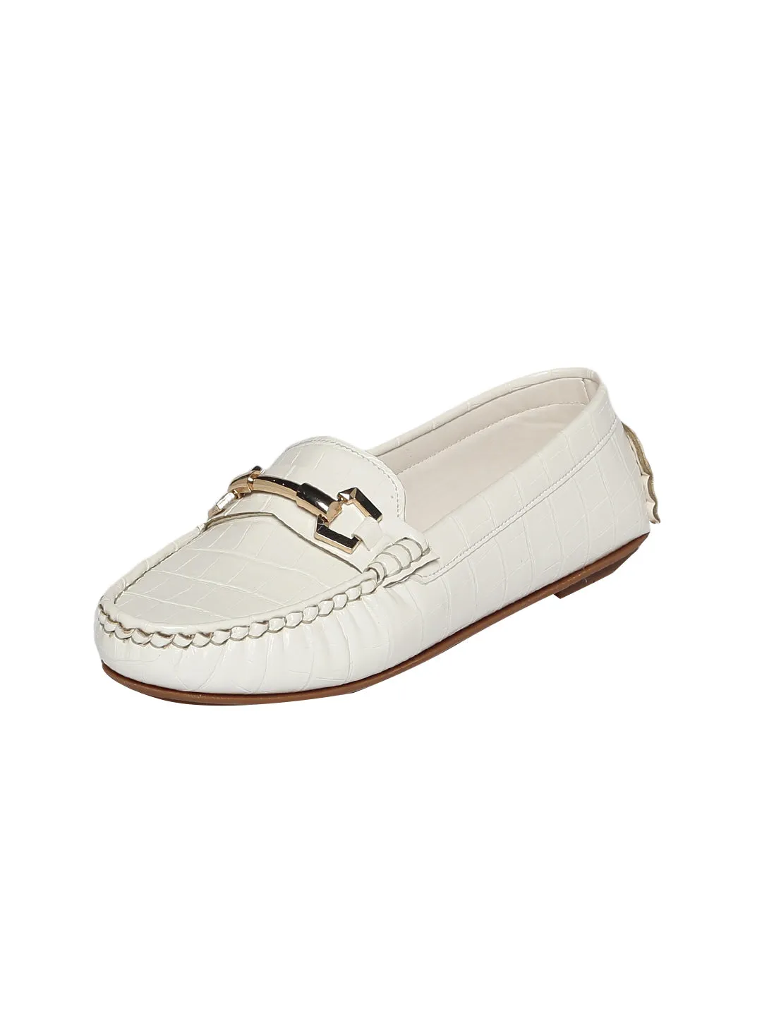 Lupe White Loafers