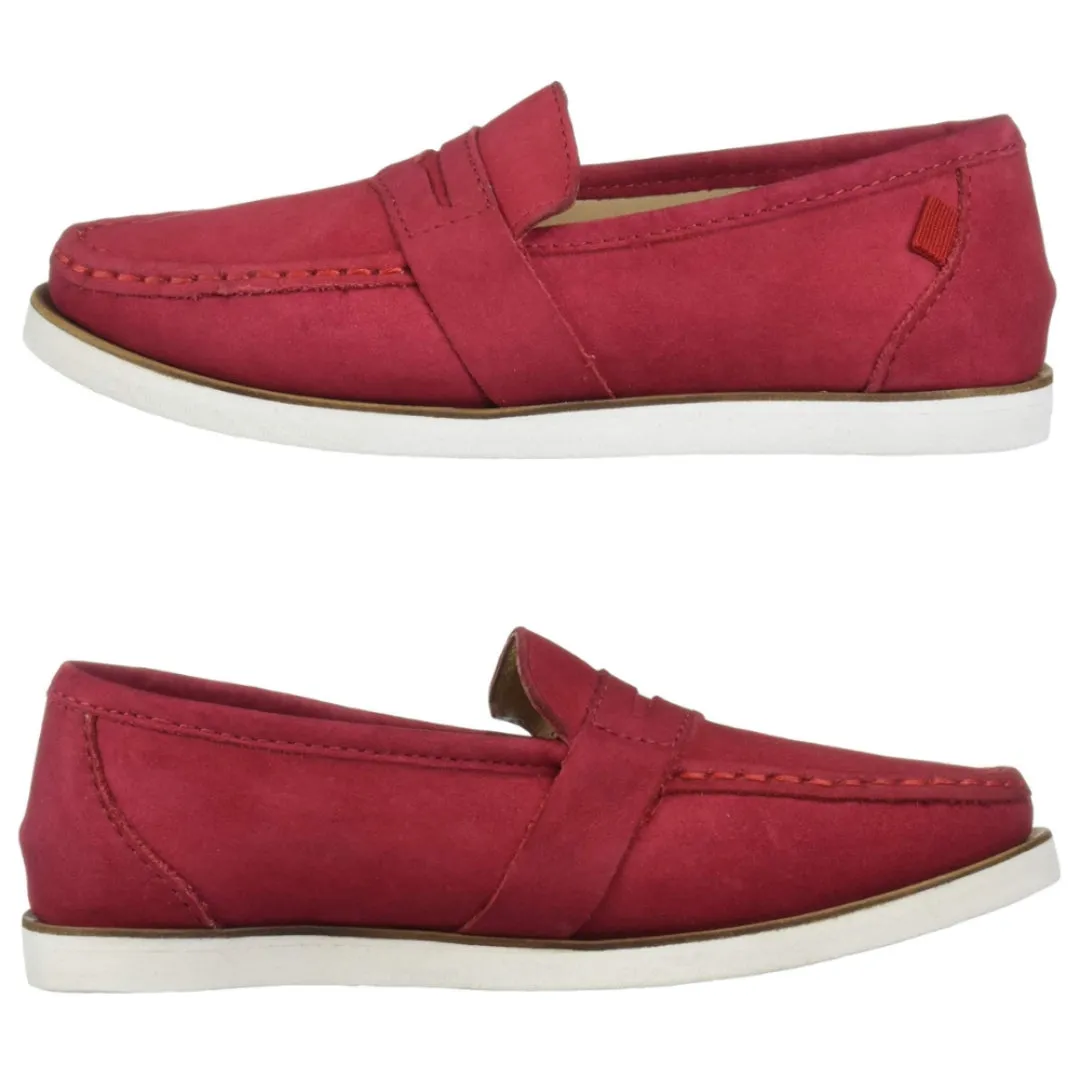 MARC JOSEPH Kid's Red Dumbo Loafers