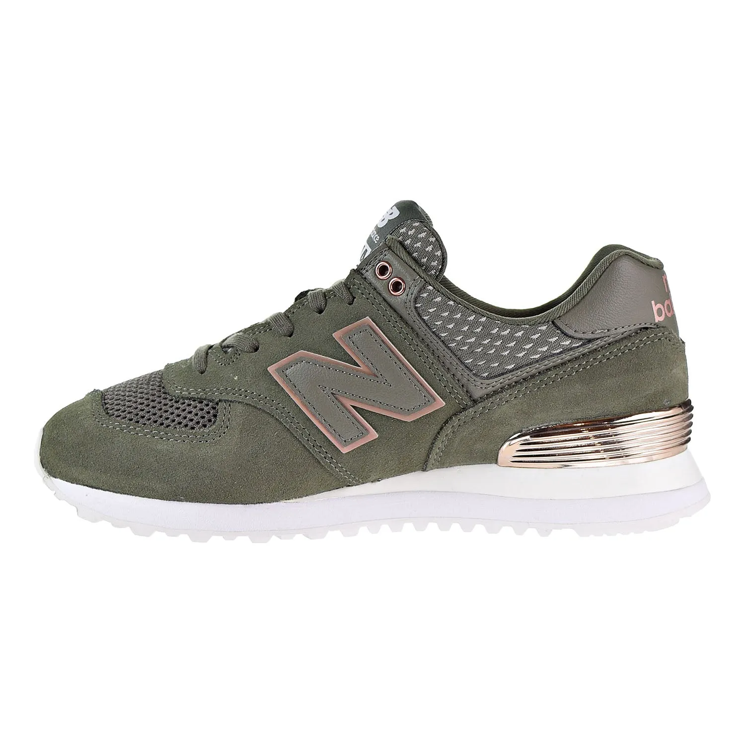 New Balance 574 All Day Rose Womens's Shoes Olive