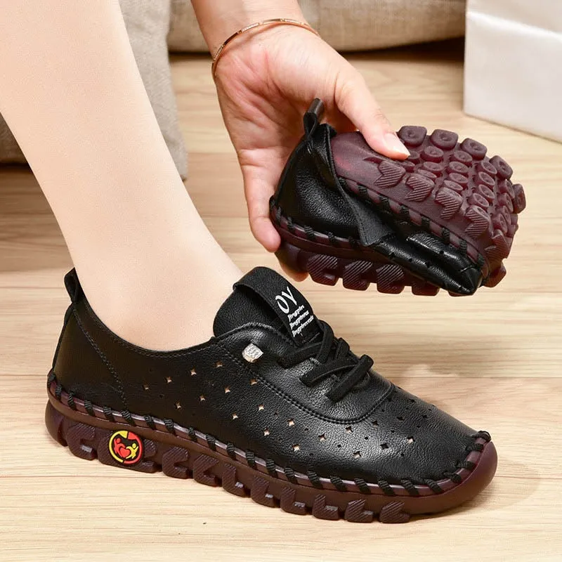 New Spring Sneakers Women Shoes Platform Loafers Casual Lace Up Fashion Flat Slip-On Mom Shoe Mujer Zapatos Chaussure Femme