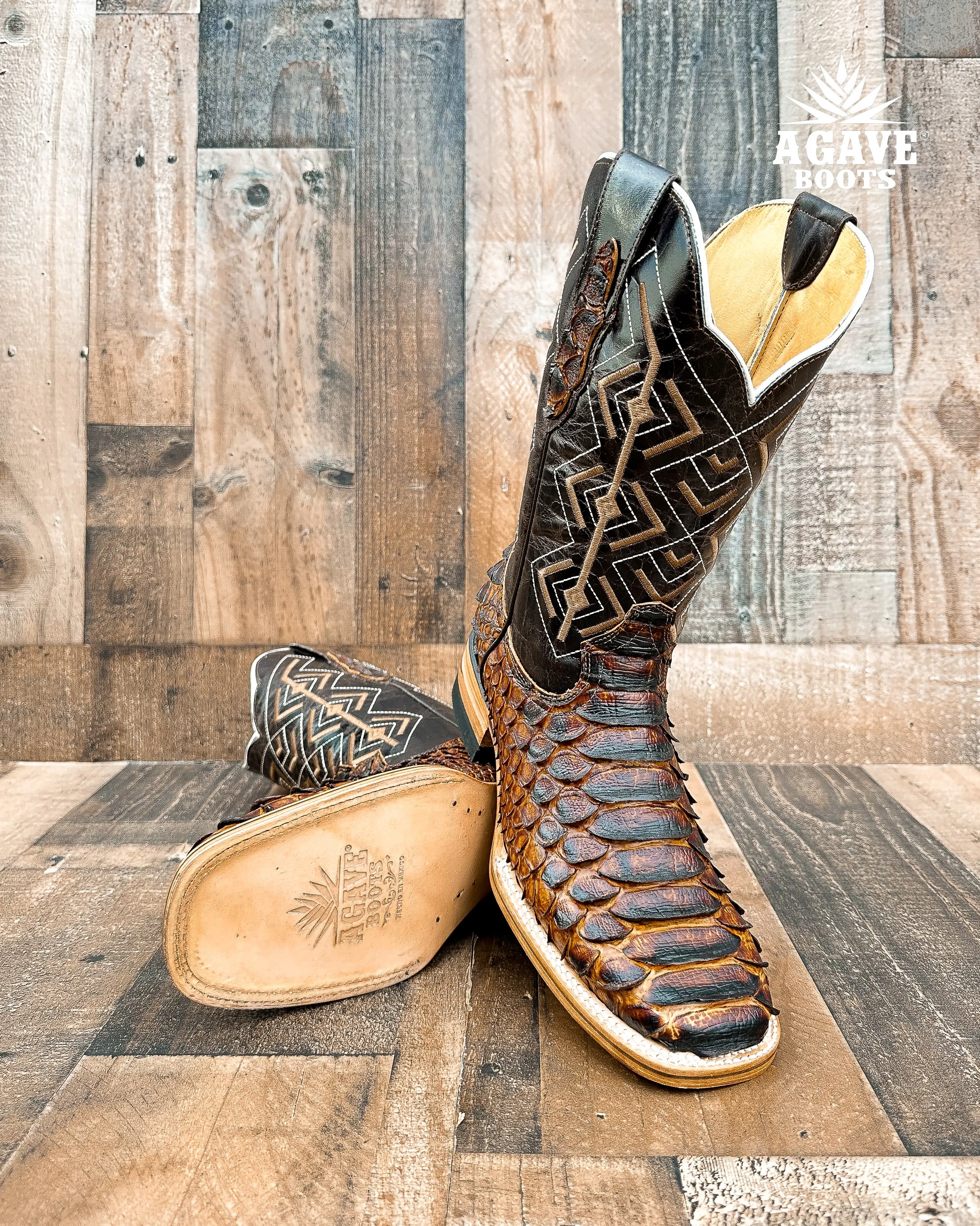 PYTHON MEGA | MEN SQUARE TOE WESTERN COWBOY BOOTS