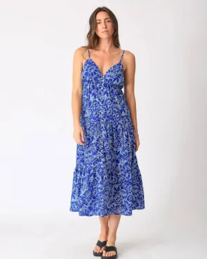 Reagan Dress - Floral Sapphire