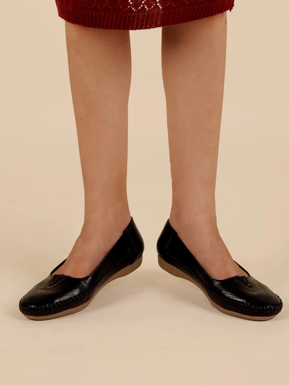 Rosa Black Loafers