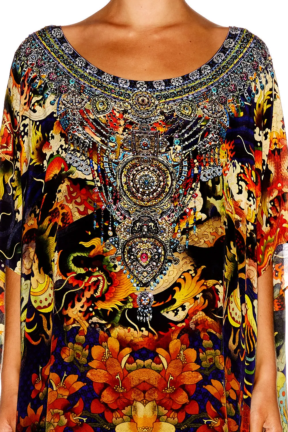 ROUND NECK KAFTAN PHOENIX RISE