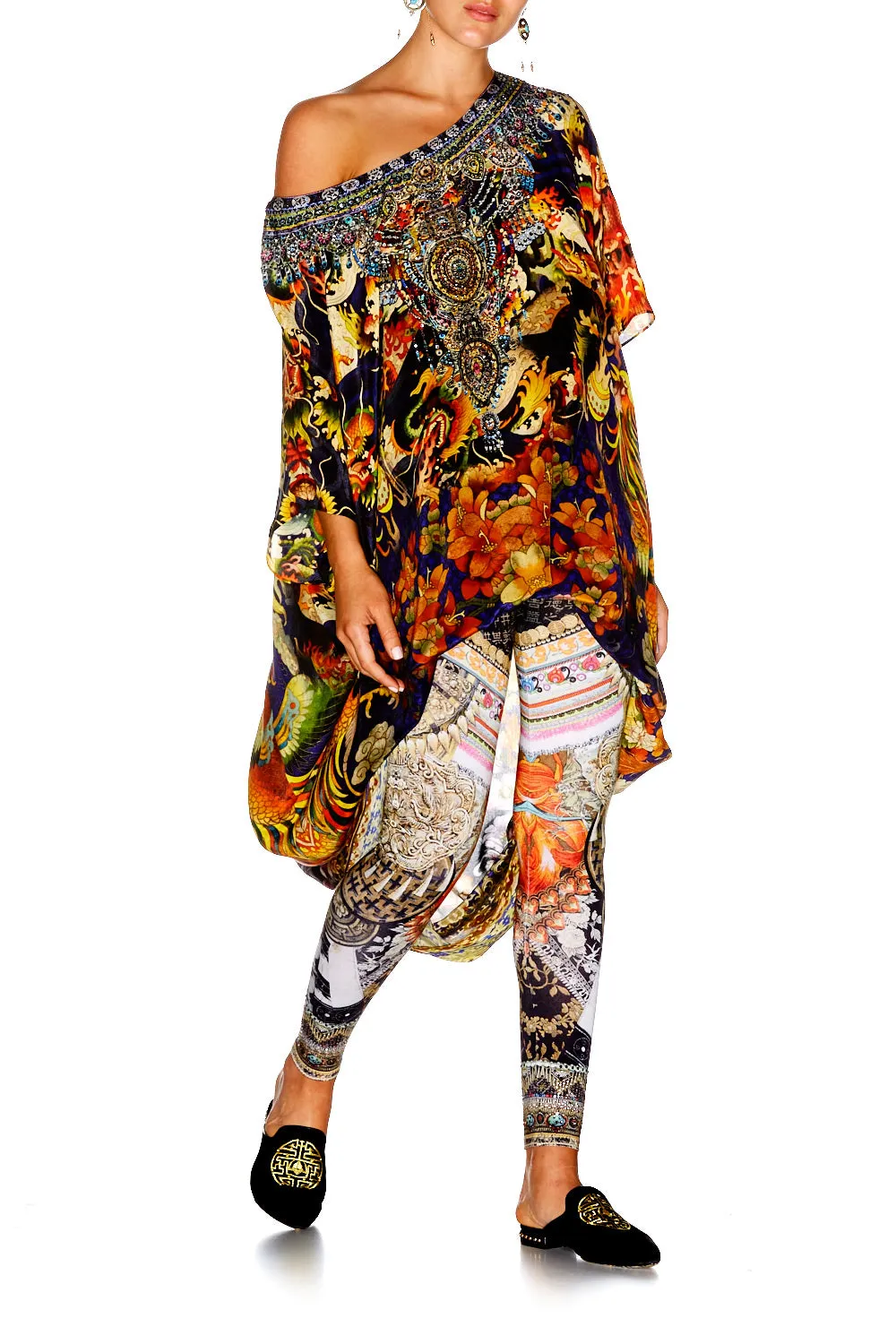 ROUND NECK KAFTAN PHOENIX RISE