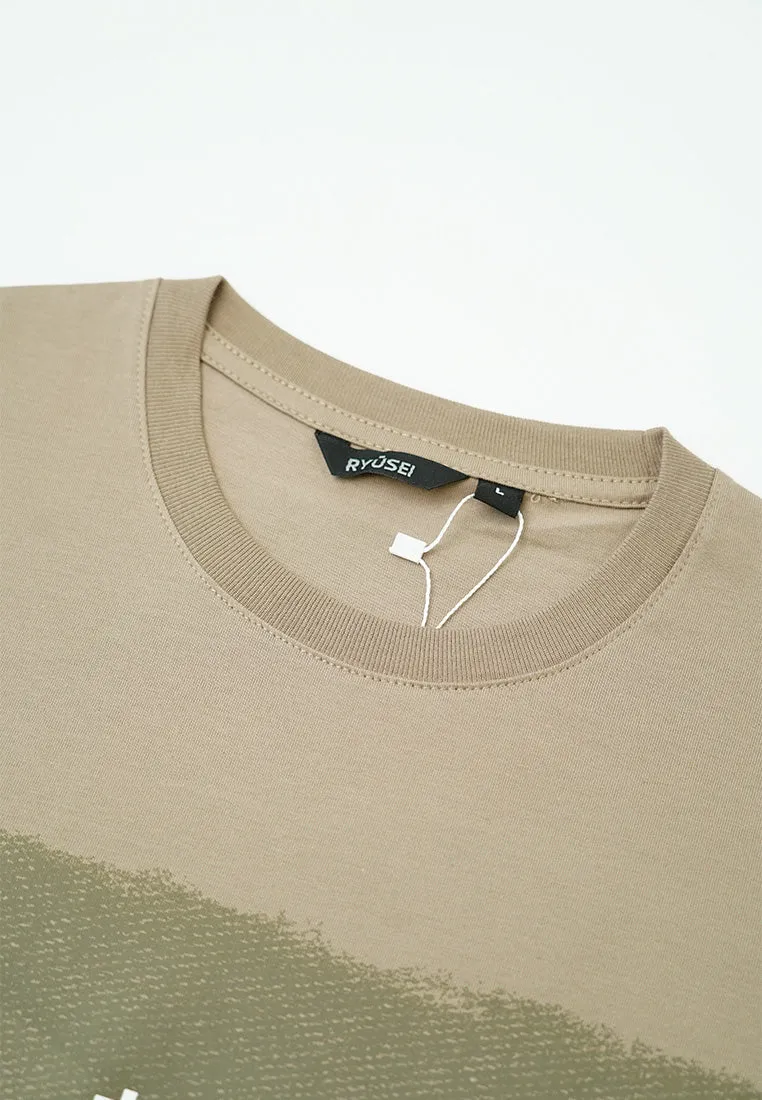 Ryusei Kaos Pria Nishida Dusty Brown