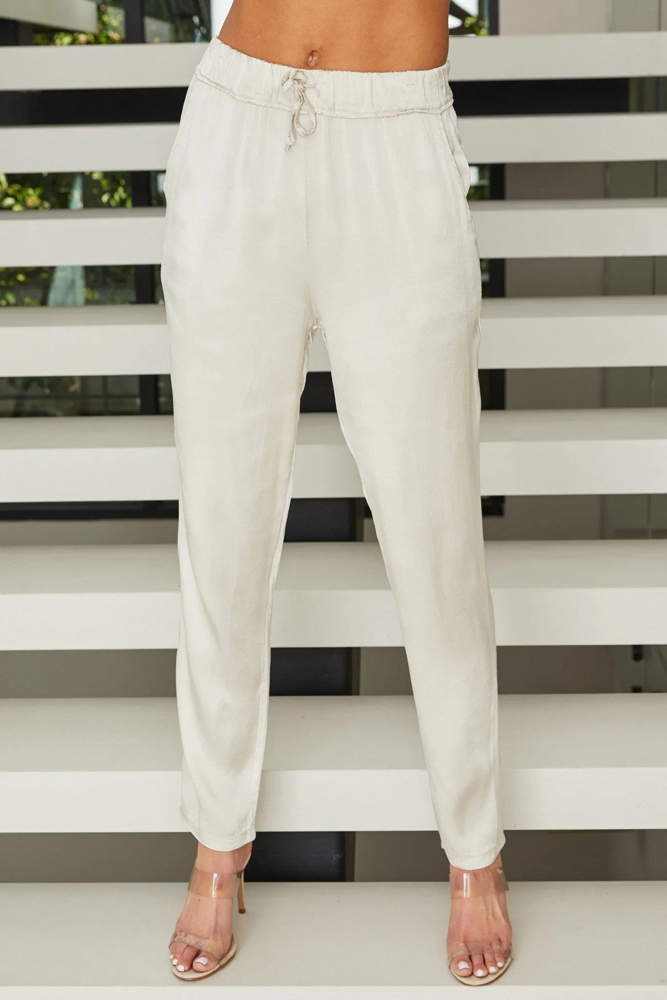 Solids Silky Straight Pants (Colors Available)