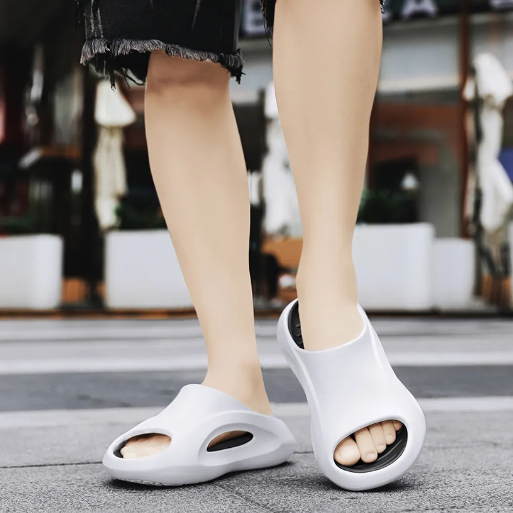 Street Contrasting Color Casual Slippers