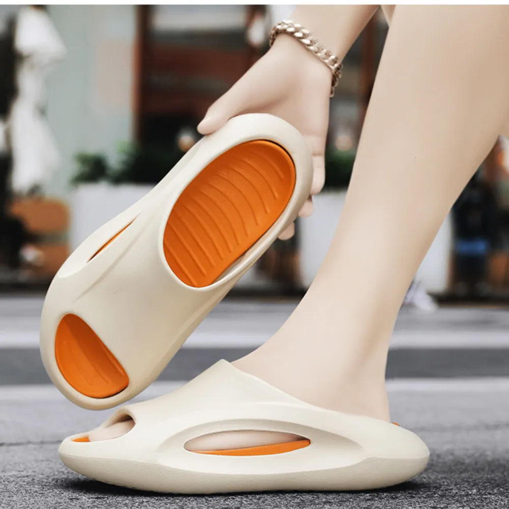 Street Contrasting Color Casual Slippers