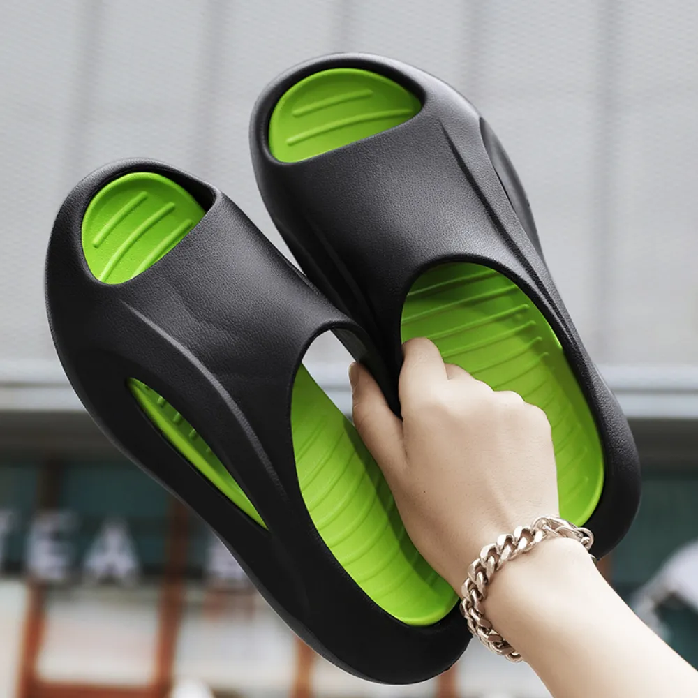 Street Contrasting Color Casual Slippers