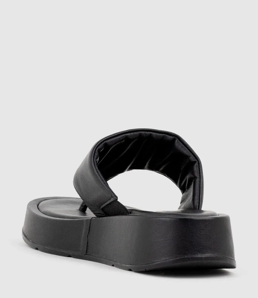 TARINA Thong on Unit in Black