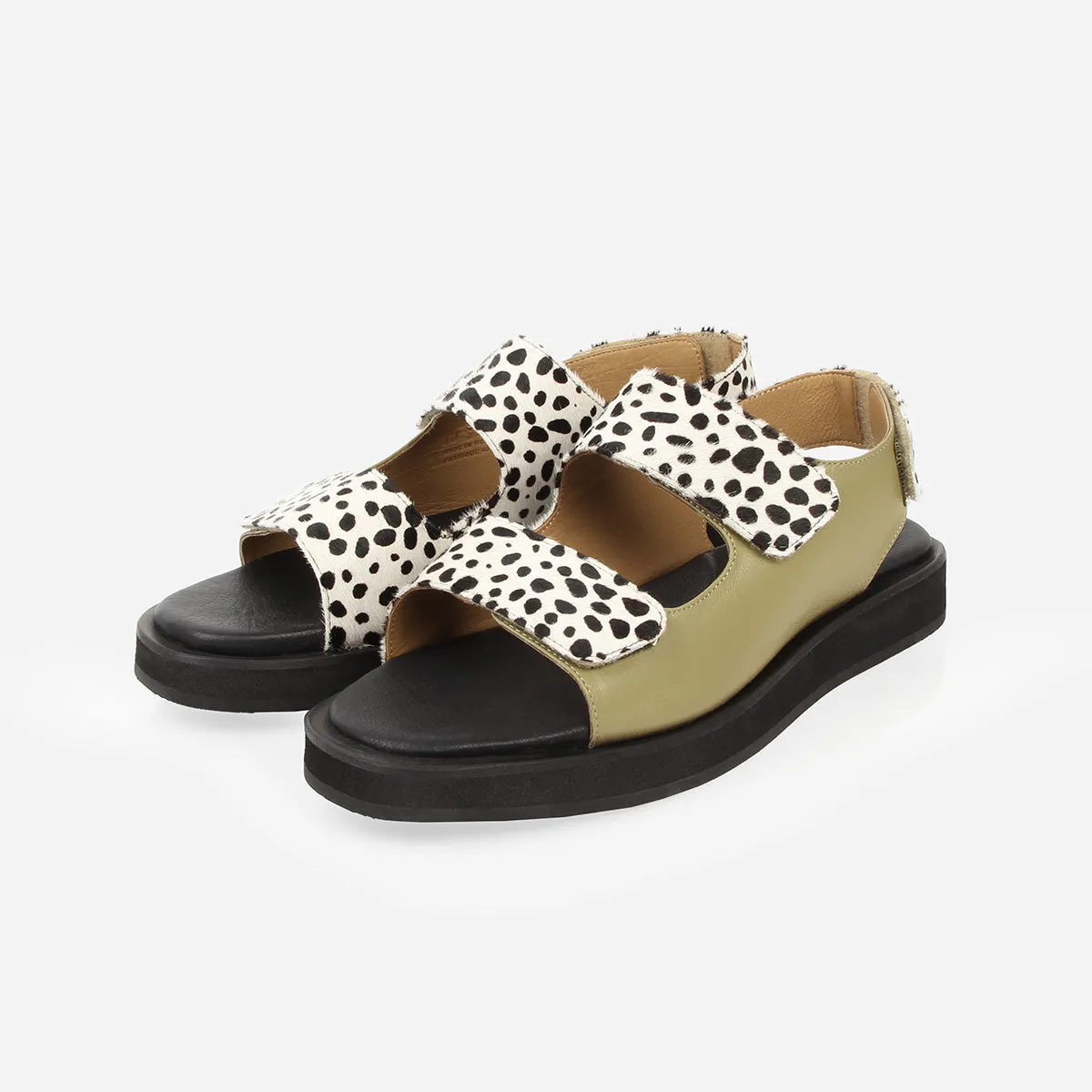 The Wanderlust Sandal 2.0 Matcha and Spots
