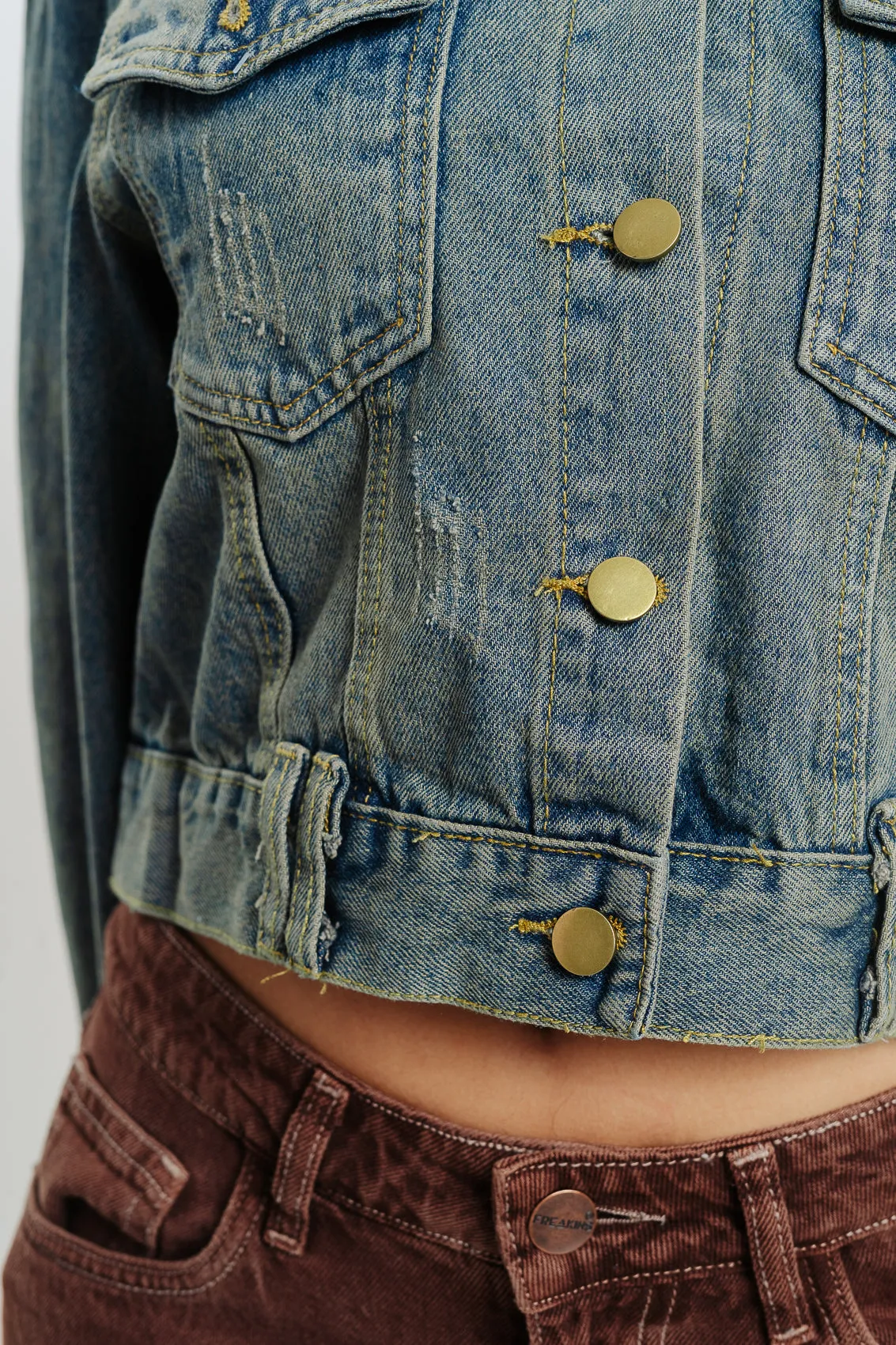 Tinted Regular Fit Denim Jacket