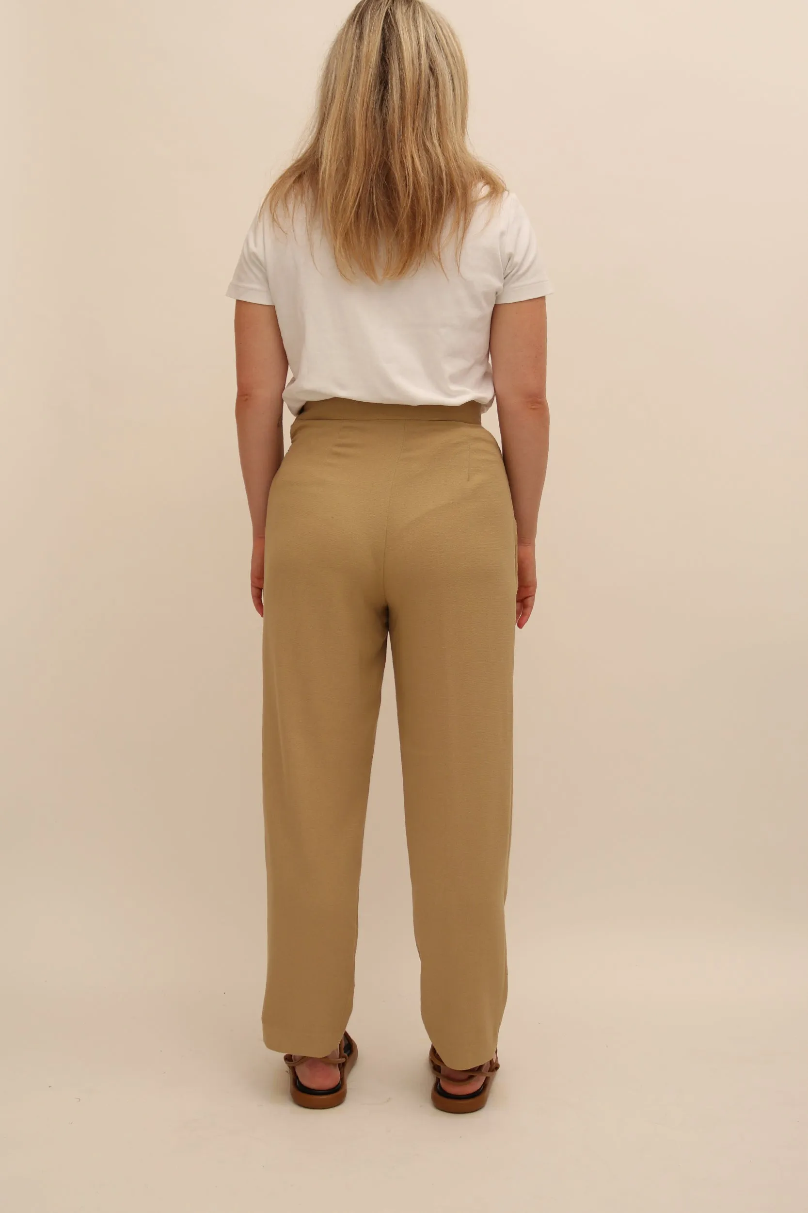 VINTAGE HIGH WAIST TAPERED TROUSER