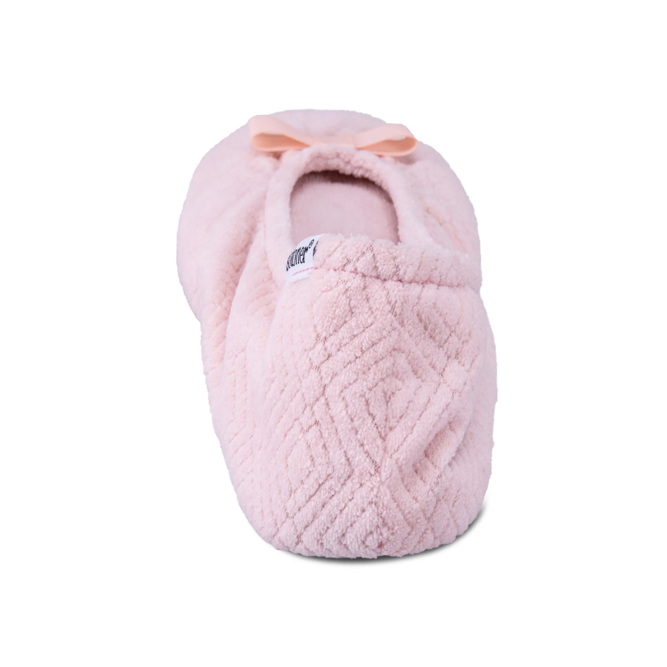 Women's Diamond Microterry Gemma Ballerina Slipper with Memory Foam