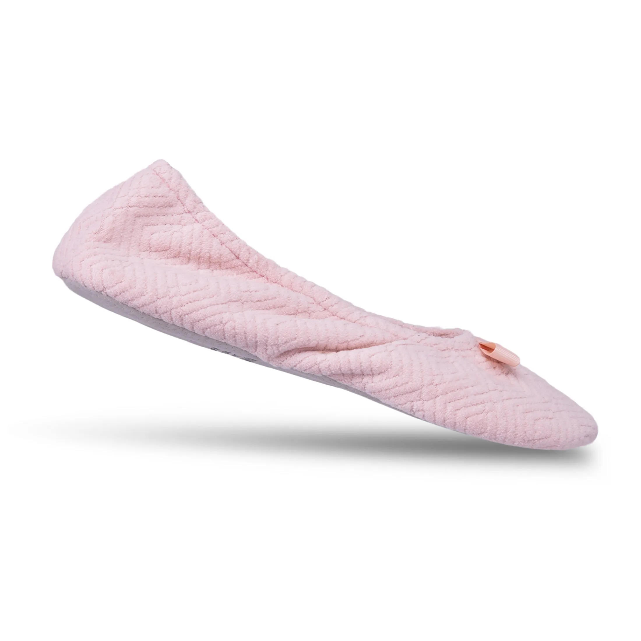 Women's Diamond Microterry Gemma Ballerina Slipper with Memory Foam