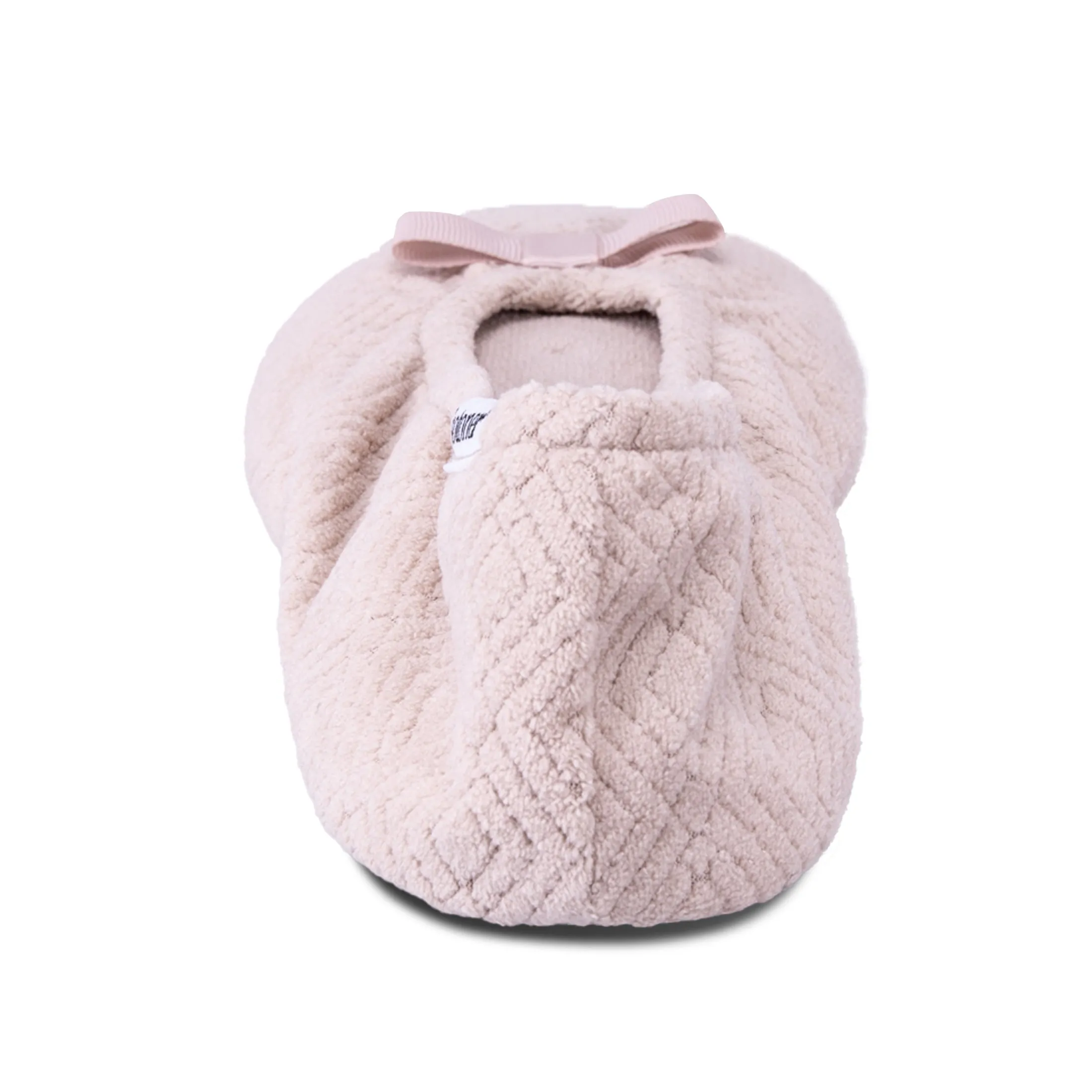 Women's Diamond Microterry Gemma Ballerina Slipper with Memory Foam